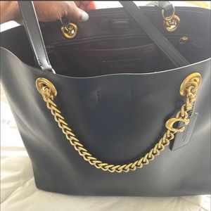 Coach Signature Chain Tote Bag
